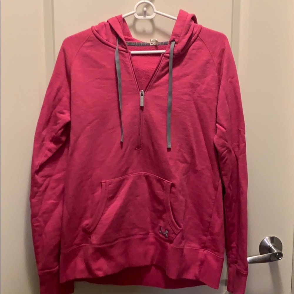 Under armour pink hoodie